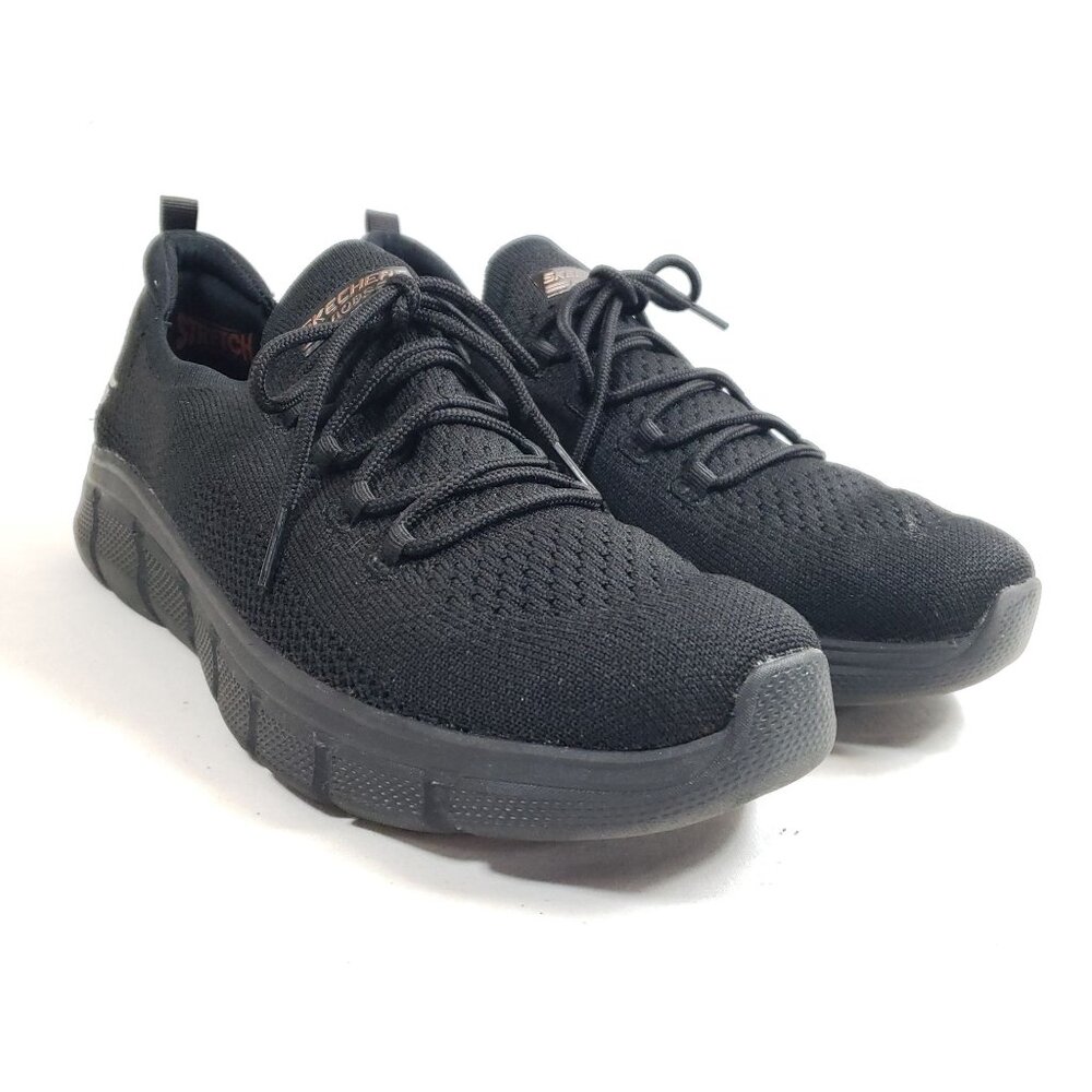 Skechers Womens Size 11 Black Athletic Sneakers With Memory Foam Sole